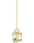 Round Diamond Solitaire Necklace