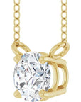 Round Diamond Solitaire Necklace