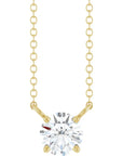 Round Diamond Solitaire Necklace