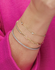 Paper Clip Tennis Bracelet