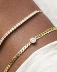Gold Diamond Link Bracelet (1/4 CT)
